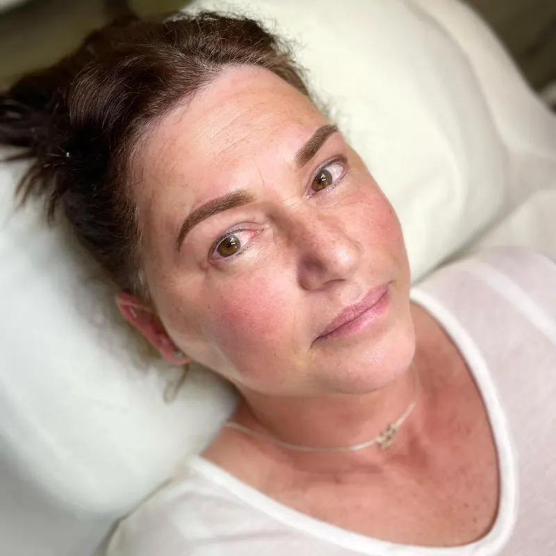 Fresh brows after a treatment