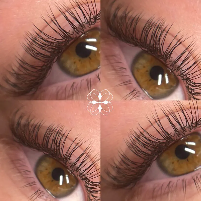 Volume lashes, close-up